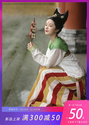 杂九记汉服复原武周垂领衫女三十六破裙唐背子日常暗纹