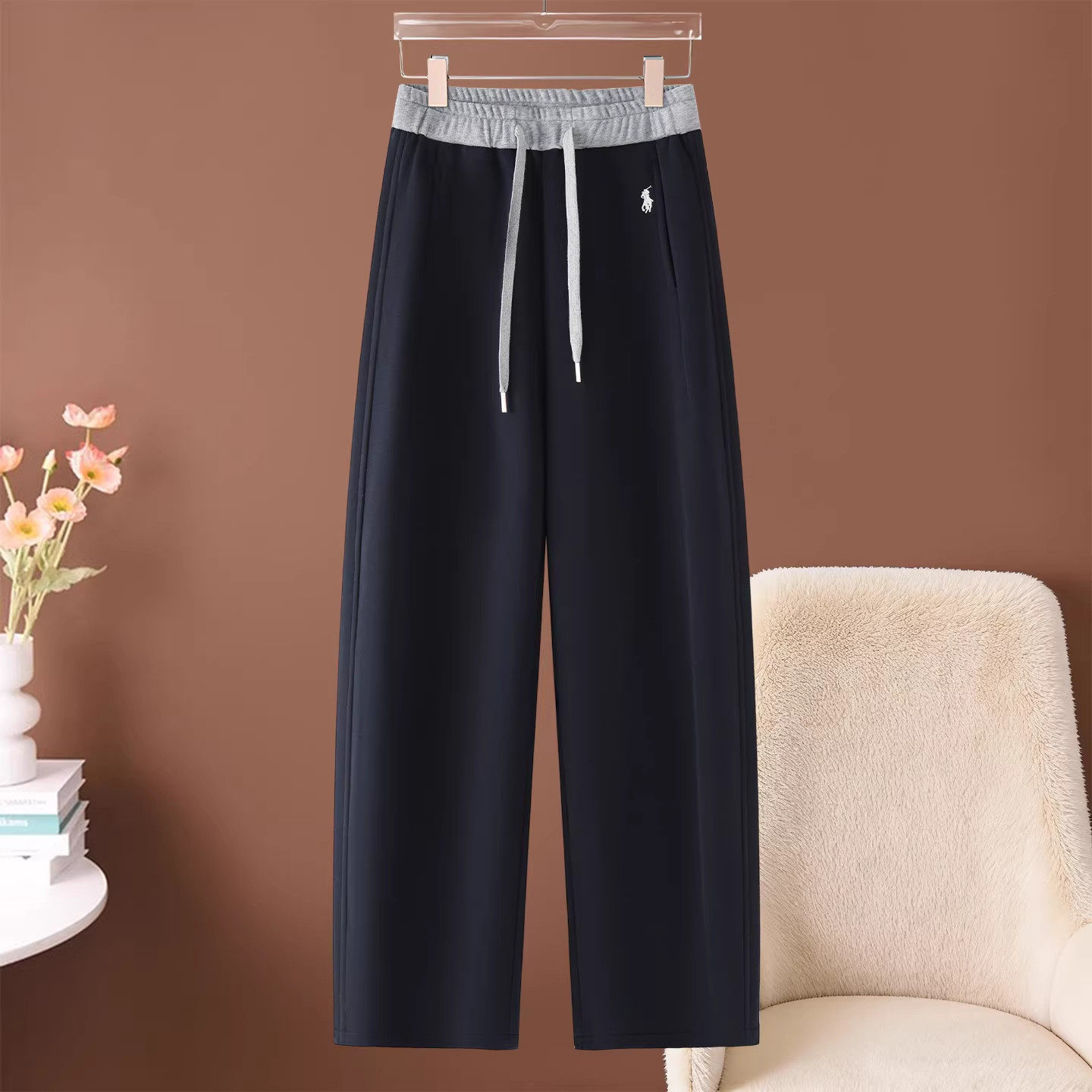 休闲加绒弯刀裤女秋冬季2025新款高腰阔腿卫裤宽松显瘦运动香蕉裤,女装/女士精品,大码裤装,淘宝优惠券,粉丝福利购,淘宝优惠卷