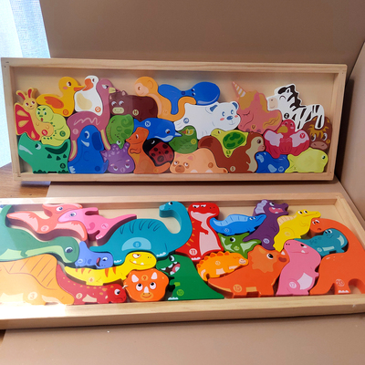 木制儿童木质早教益智立体拼图