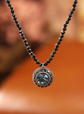 爆款轻奢潮酷蓝色线上专享水晶