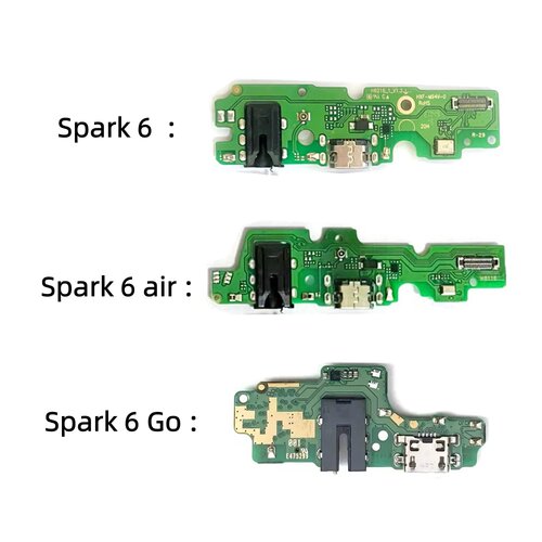 适用传音Tecno Spark 6 Go Air KE5/6/7原装手机充电接口尾插小板