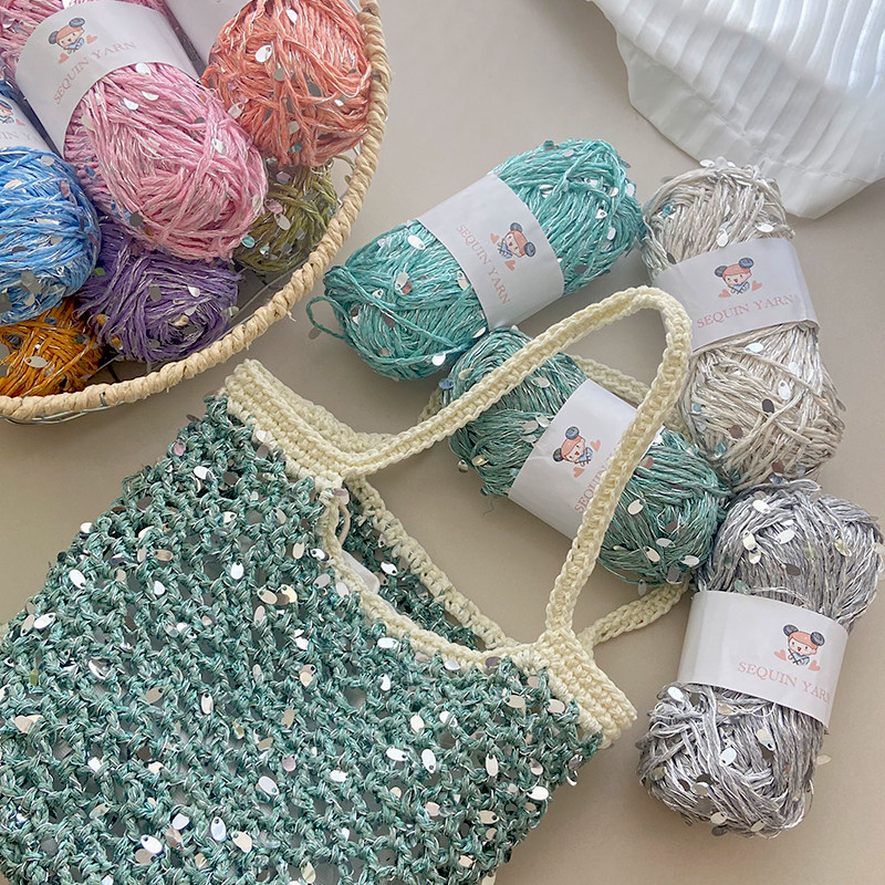 SEQUINyarn亮片爆闪钩包专用线图片