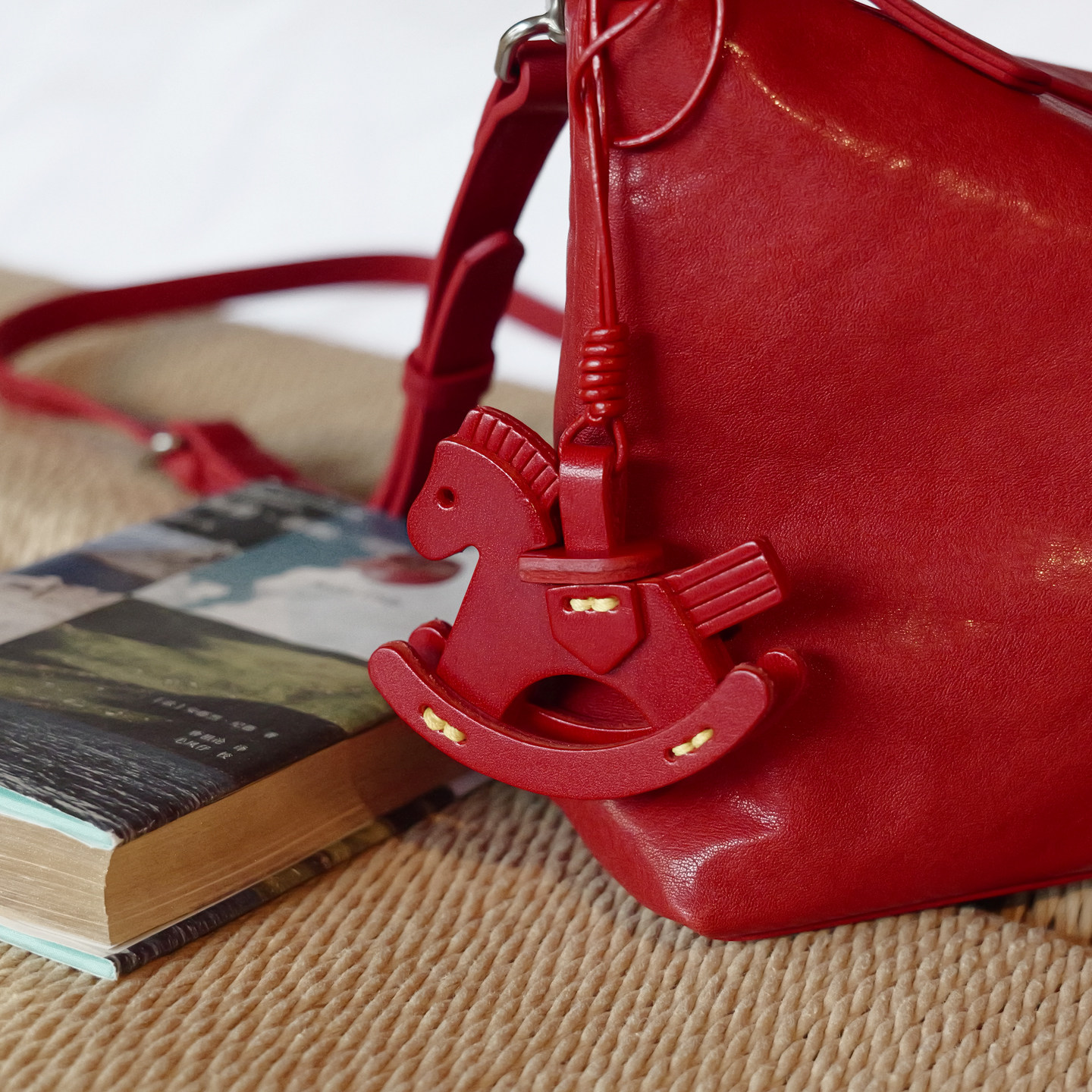 葱木 好运手缝小马包包挂件 红色皮质手工植鞣牛皮小马挂件高级感,服饰配件/皮带/帽子/围巾,包挂件,淘宝优惠券,粉丝福利购,淘宝优惠卷