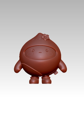 三维图 圆雕图 模型 3D STL 精雕 木雕 雕刻图D蛋仔水蜜桃250703