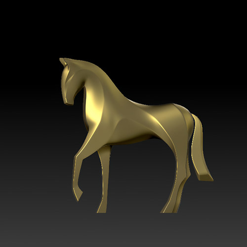 三维图 圆雕图 模型 3D STL 精雕 木雕 雕刻图C抽象马251224