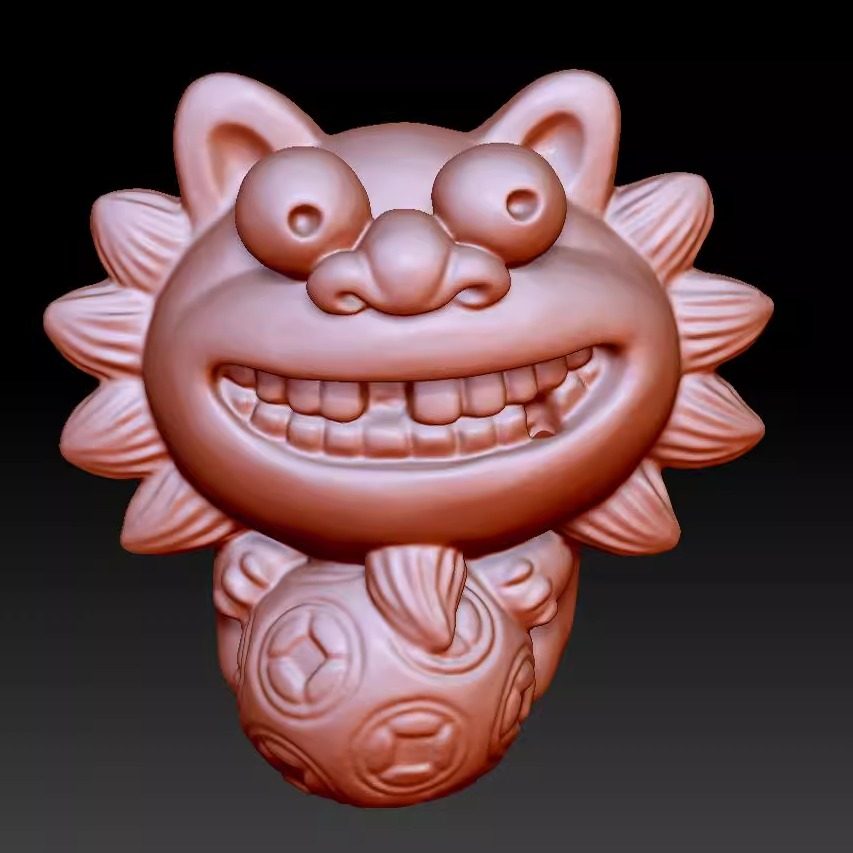 狮爷开心插香 三维图 圆雕图 模型 3D STL 精雕 木雕25053150,商务/设计服务,2D/3D绘图,淘宝优惠券,粉丝福利购,淘宝优惠卷