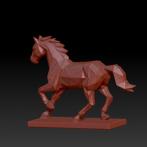 三维图 圆雕图 模型 3D STL 精雕 木雕 雕刻图L立体马251220