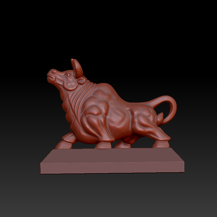 三维图 圆雕图 模型 3D STL 精雕 木雕 雕刻图N牛气冲天251007
