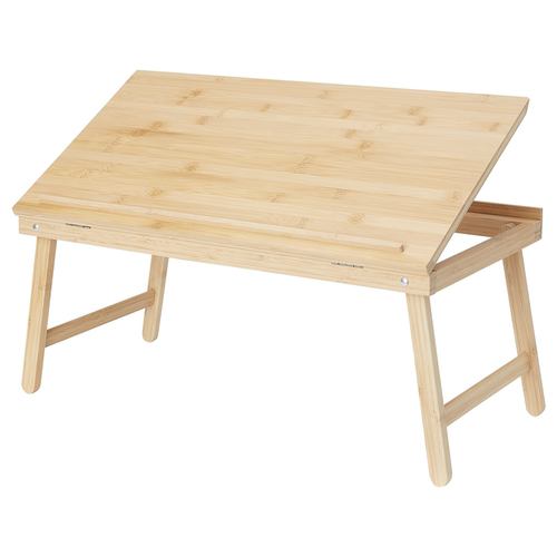 IKEA宜家菲尔弗里 笔记本电脑/床用餐架竹58x32x27 厘米小桌子