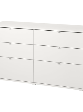 IKEA宜家维哈斯 六斗抽屉柜，白色/固定/解锁功能140x47x75 厘米