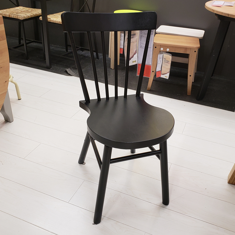 宜家国内代购诺勒利椅子客厅组合餐椅实木餐椅国内代购高背靠背椅