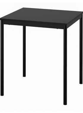 宜家桌IKEA桑德贝利 桌子，黑色，67x67 厘米学习桌简约餐桌