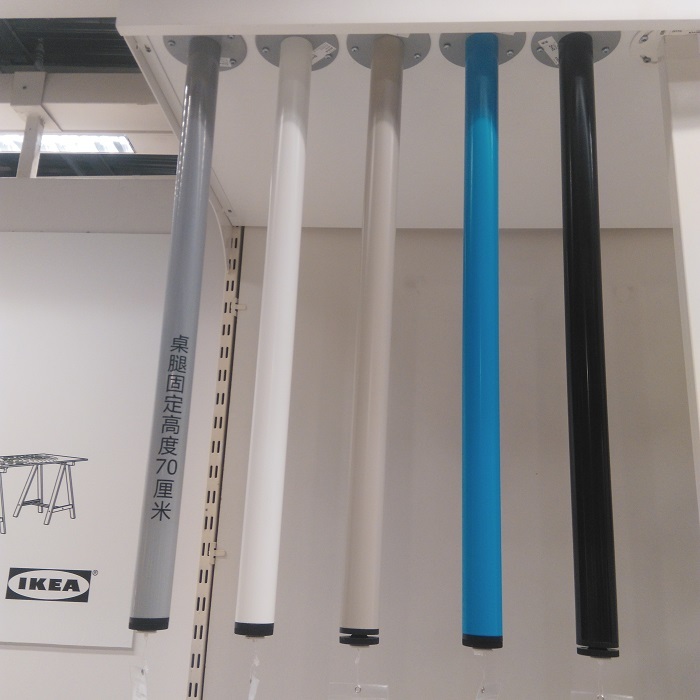宜家国内代购维卡阿迪斯桌腿支腿高不锈钢桌子配件实用简约