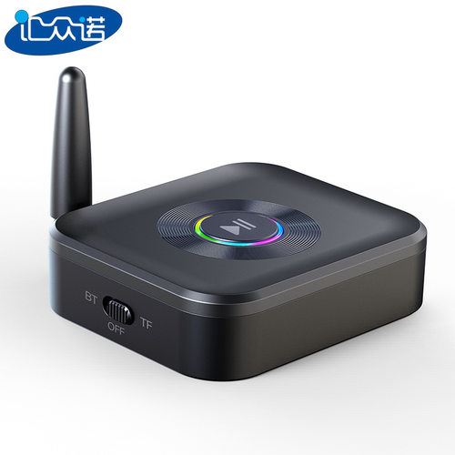 GR01蓝牙接收器可插卡带天线车载免提音响功放用3.5mm蓝牙转换器