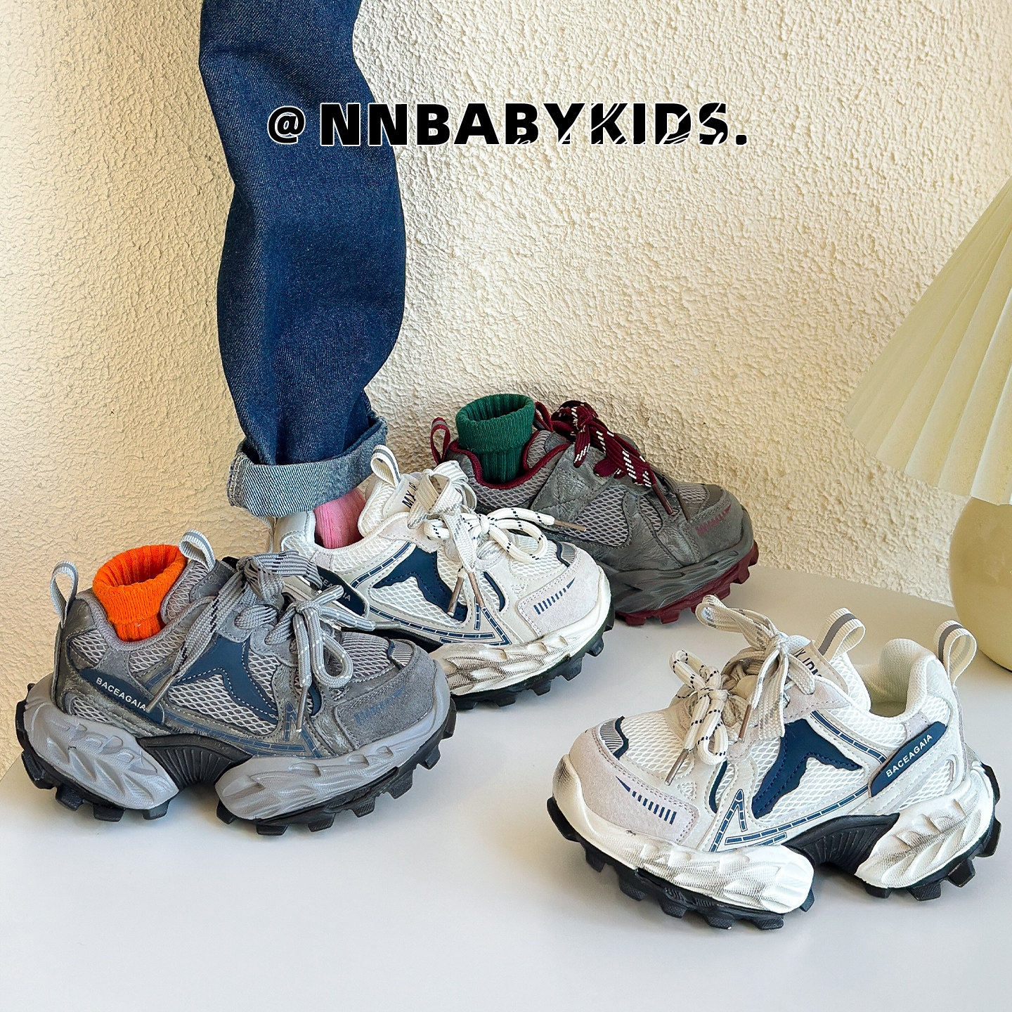 儿童老爹鞋2026春秋新款女童鞋子男童运动鞋春款男童跑步鞋网面潮