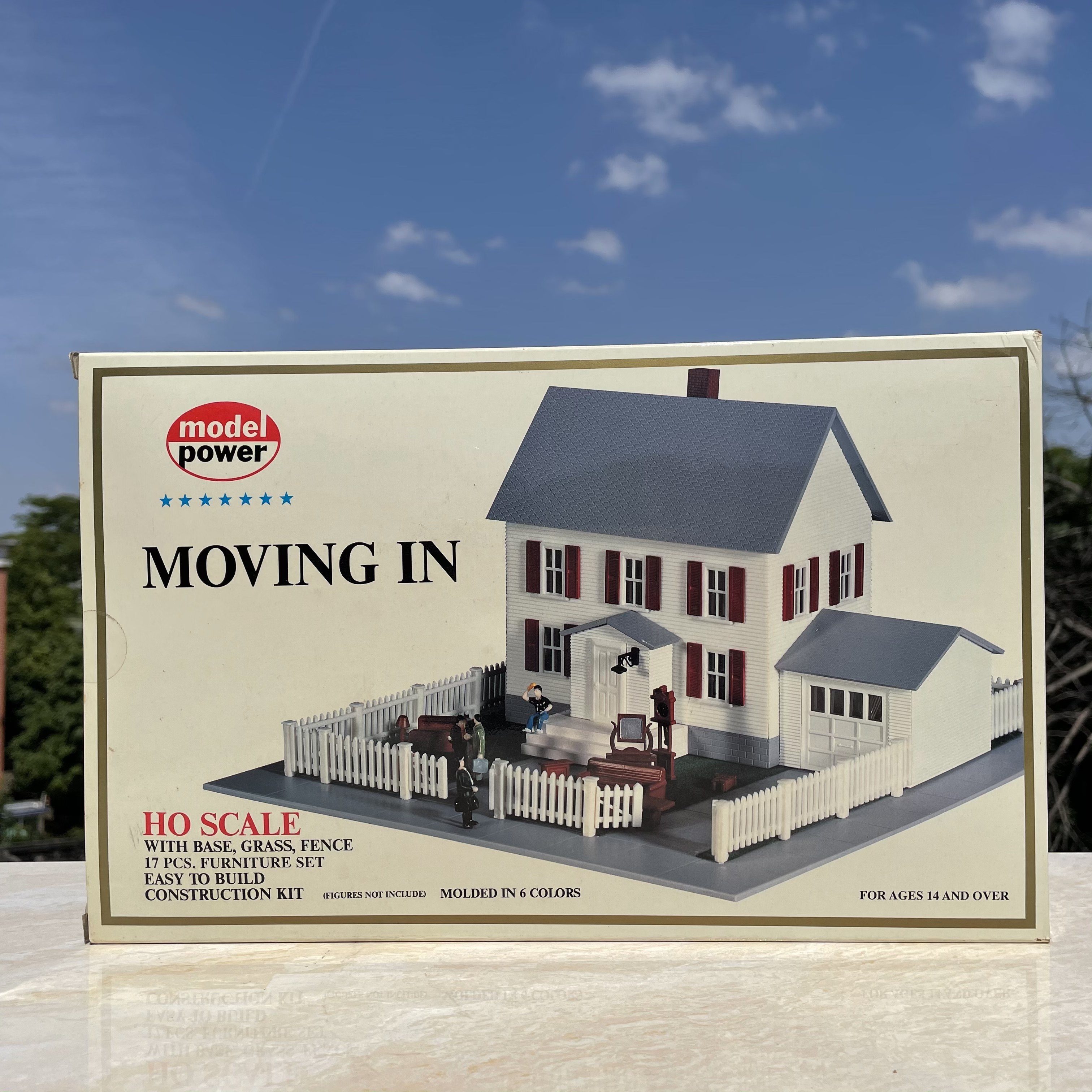 ho比例1:87沙盘模拟场景摆设 火车模型房子建筑(没有人偶)