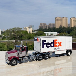 散货1:50美式重卡西部半挂牵引车汽车模型