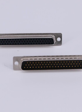 同创科技 DB头 焊线式 HDB 62P 针 公头 3排 黑色胶芯 铜针环保