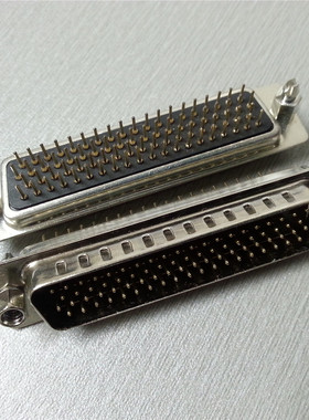 同创科技 D-SUB HDP78P 公头 180度插板式 4排78 针 焊板 带鱼叉