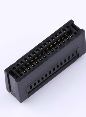 WingTAT 2.54mm压线式总线无耳26p CE-225F 黑色 EC26P03BK-0001