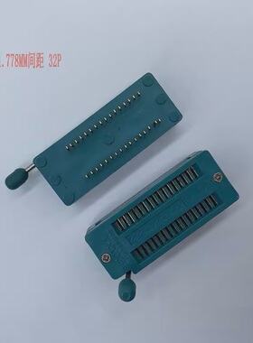 同创科技 锁紧座 32P 间距1.778mm 测试座编程座 IC座 金脚