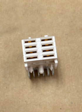 CPCI 大电流连接器 2*4 8P 90度弯母座 Future Bus 电源连接器