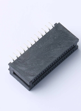 WingTAT 1.27mmPCI总线插座46P直脚金手指插槽无耳 HED46LP03BK