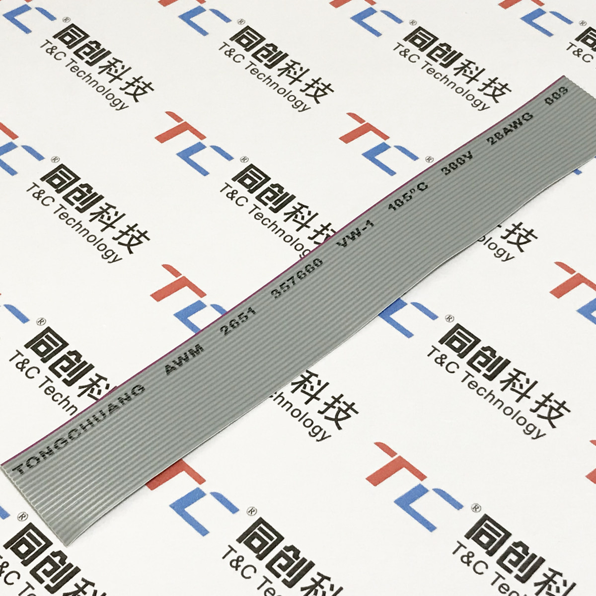 同创科技灰排线 60p间距1.27mm 7*0.09mm铜丝散线_虎窝淘