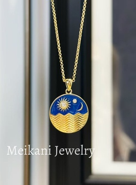 ins风18K金项链2026马年礼物新款