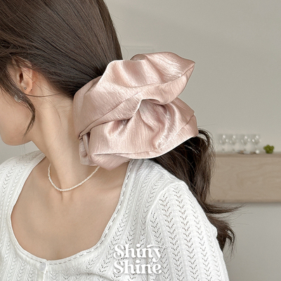 12色可选多巴胺色高级感缎面发圈