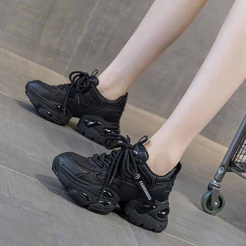 维也纳休闲内增高厚底老爹鞋