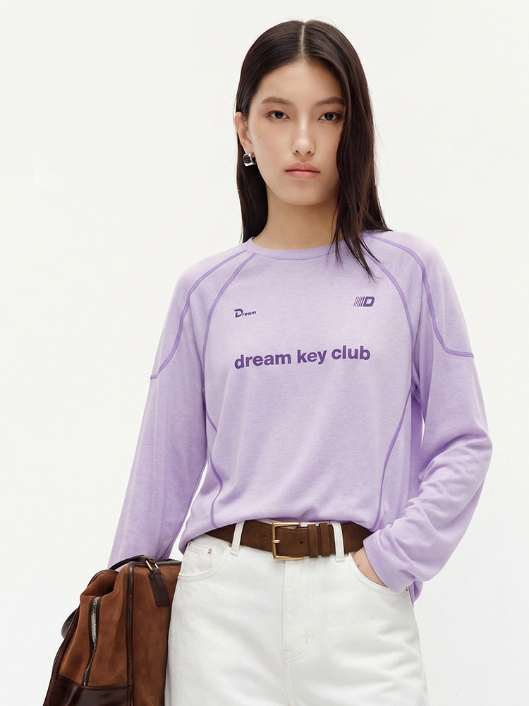 运动长袖T恤女宽松显瘦跑步健身上衣速干透气户外训练服