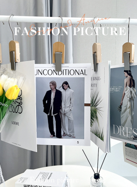 ins拍照道具摆件复古英文时尚卡片网红美甲装饰美食摄影背景布置