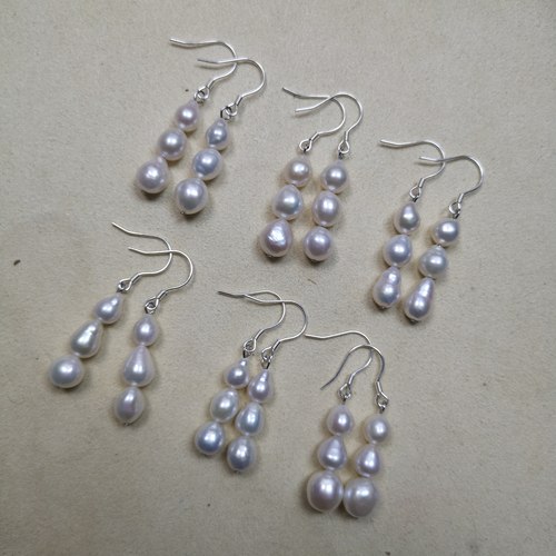 流云府制极光淡水Keshi耳环