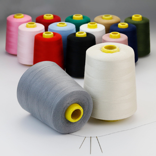 缝纫线家用大卷8000码 涤纶缝衣服线团402宝塔线手缝线缝纫机线