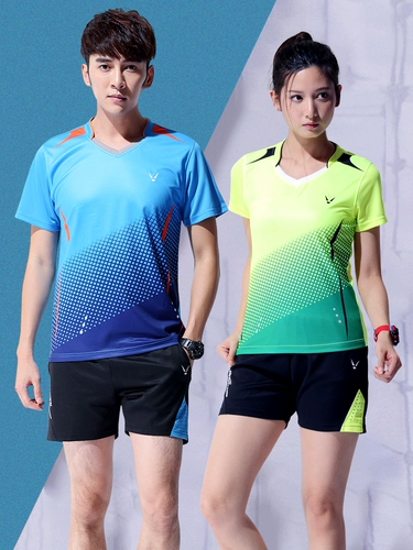 Быстросохнущий комплект для бадминтона, волейбольная теннисная летняя футбольная форма для настольного тенниса, летний спортивный костюм, короткий рукав, мужской стиль, делается под заказ