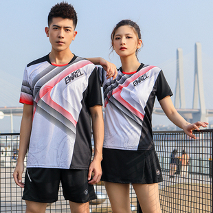 新款 速干网球乒乓球衣夏季 男女款 羽毛球服套装 跑步运动服定制印字
