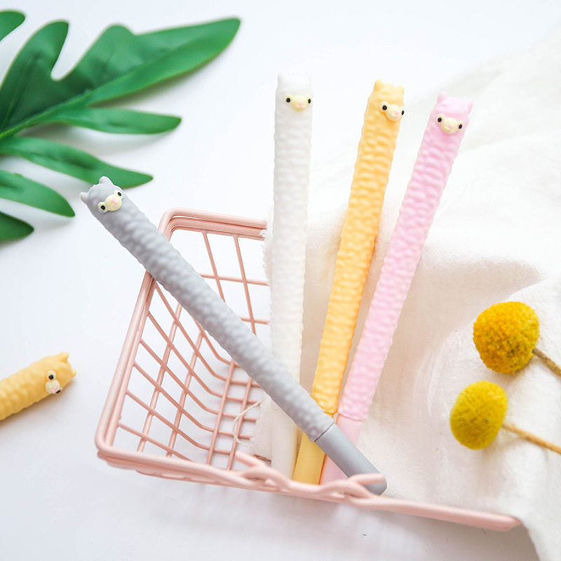 硅胶卡通中性笔羊驼动物全硅胶中性笔美洲驼卡通碳黑色水笔签字笔,文具电教/文化用品/商务用品,中性笔,淘宝优惠券,粉丝福利购,淘宝优惠卷