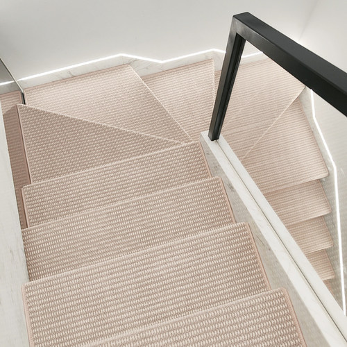 [耐用十年]仿亚麻楼梯垫防滑静音