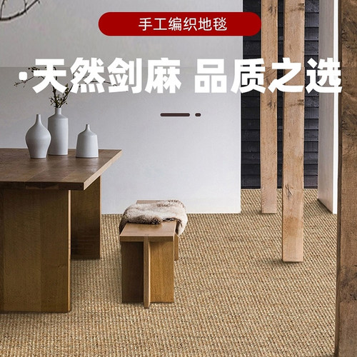 剑麻地毯入户门客厅亚麻编织地垫