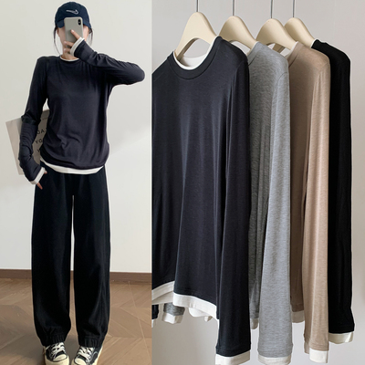 秋冬羊毛内搭打底衫可外穿长袖