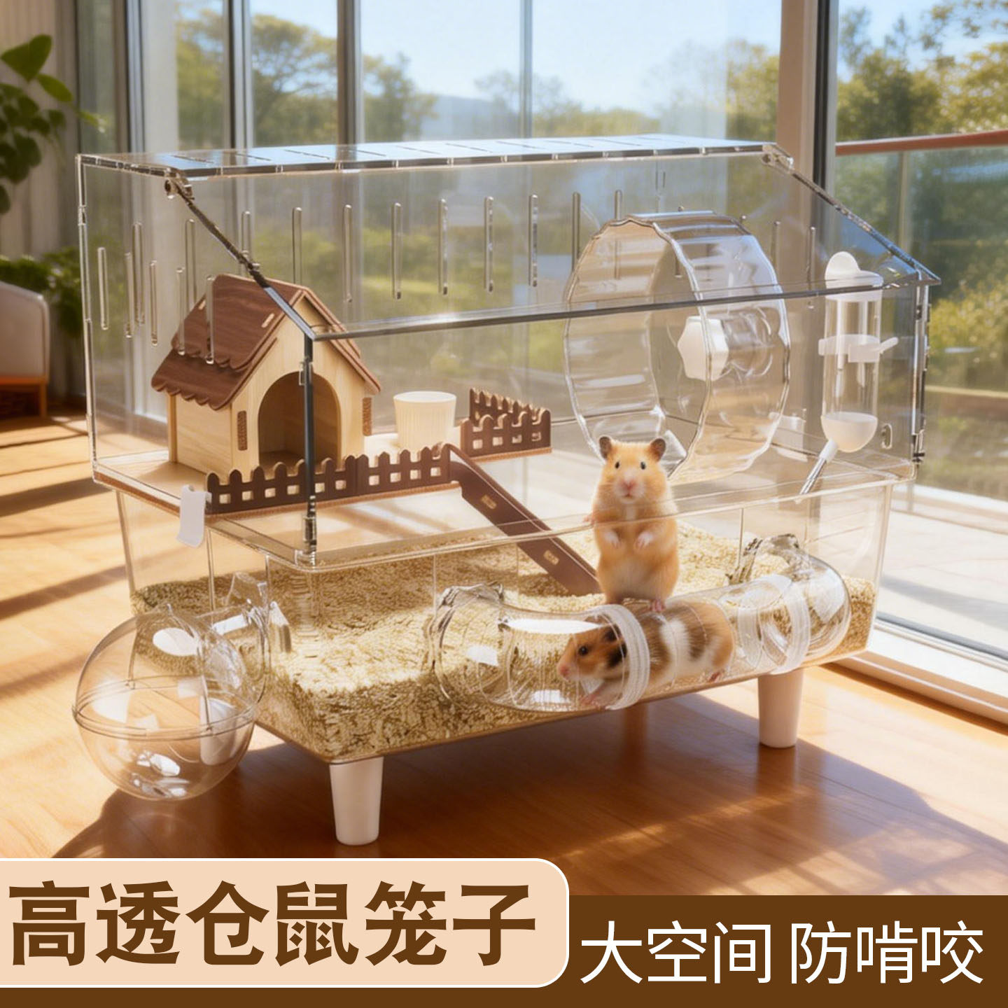 金丝熊仓鼠笼子专用超大便宜豪华别墅亚克力透明宠物新饲养防啃咬,宠物/宠物食品及用品,笼子,淘宝优惠券,粉丝福利购,淘宝优惠卷