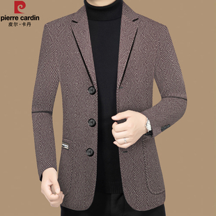 中年三粒扣西装 皮尔卡丹正品 春秋季 西服商务休闲单西男士 外套 男装