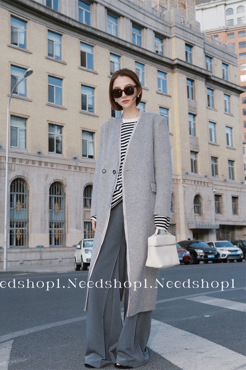 NeedShop1极简长款时髦外套大衣