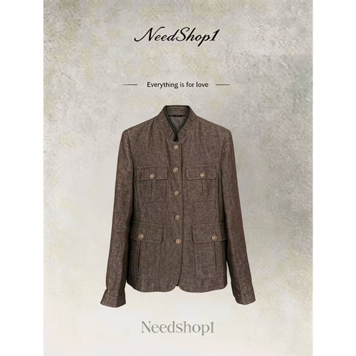 NeedShop1-3【定制立领短外套】极简老钱风复古休闲气质外套
