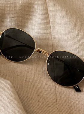 NeedShop1 2025新款小脸复古高颜值金框绿片百搭太阳镜墨镜