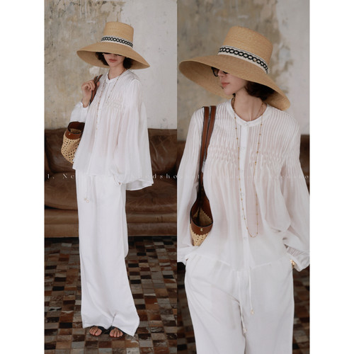 NeedShop1 【手工定制衬衫】轻奢半透视唯美衬衫