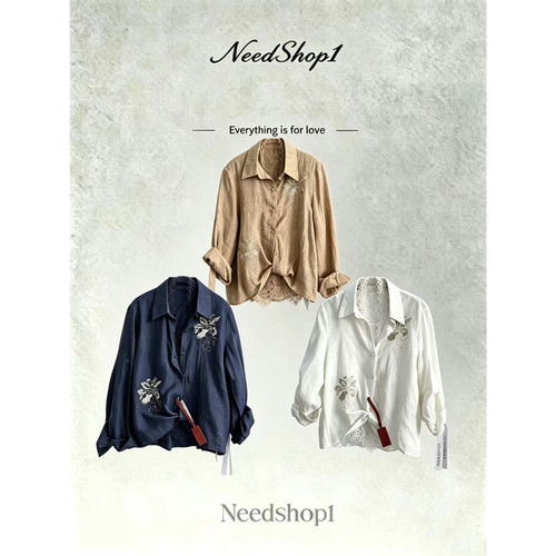 NeedShop1 【低调心机】蕾丝拼接两件套衬衫