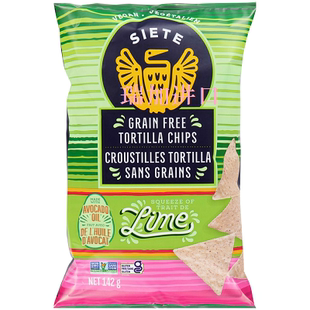 包邮加拿大SIETE无谷物tortilla青柠味木薯粉