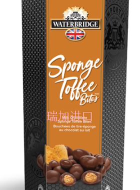 包邮加拿大Waterbridge水桥海绵太妃糖牛奶巧克力豆200gx2盒多味